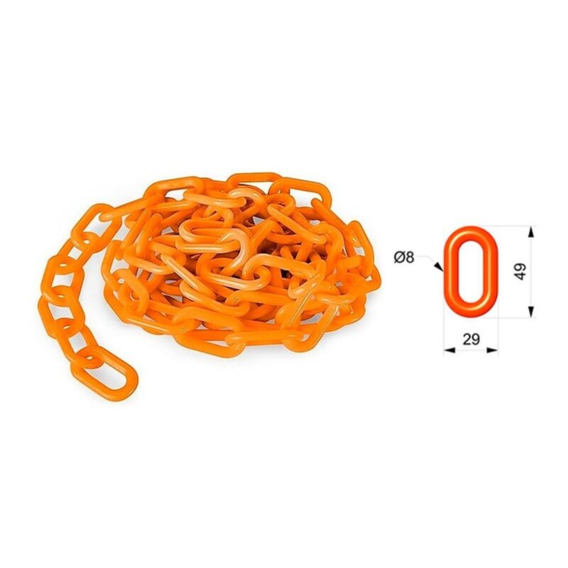 CADENA PLÁSTICA NARANJA VIAL 8x23x49mm (03743) - Imagen 5