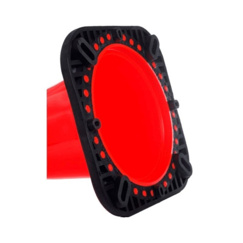 CONO PVC 45cm CON REFLECTIVO Y BASE CAUCHO ANTIVUELCO (03683) - Imagen 5