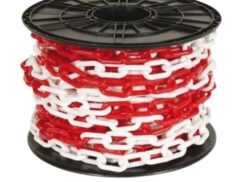 CADENA PLÁSTICA ROJA Y BLANCA 8x23x49mm (03742)