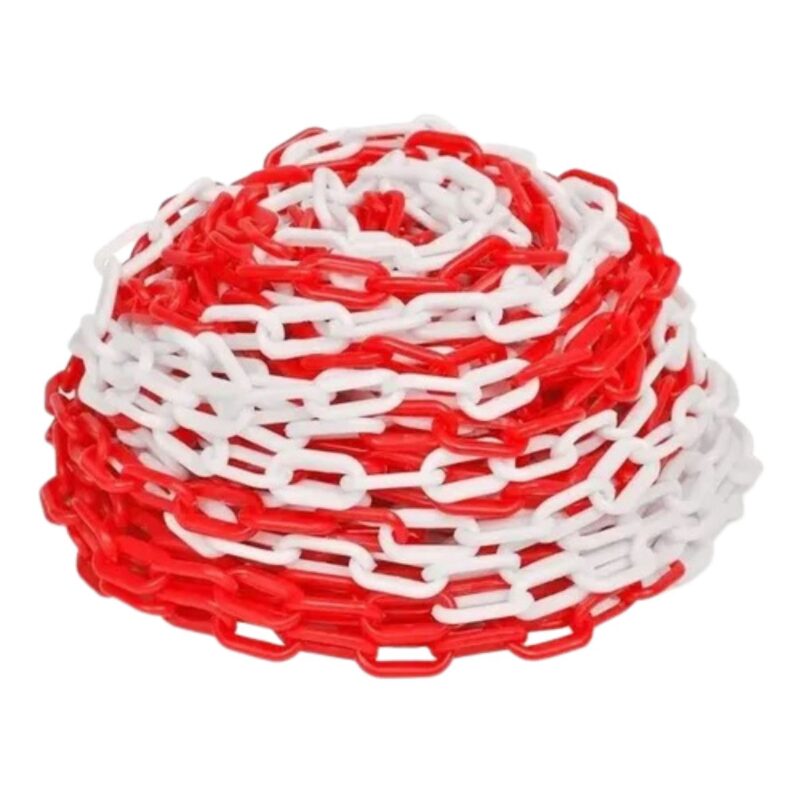 CADENA PLÁSTICA ROJA Y BLANCA 8x23x49mm (03742) - Imagen 2