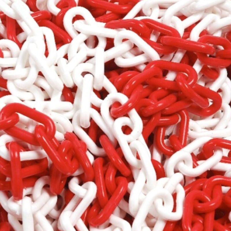 CADENA PLÁSTICA ROJA Y BLANCA 8x23x49mm (03742) - Imagen 6